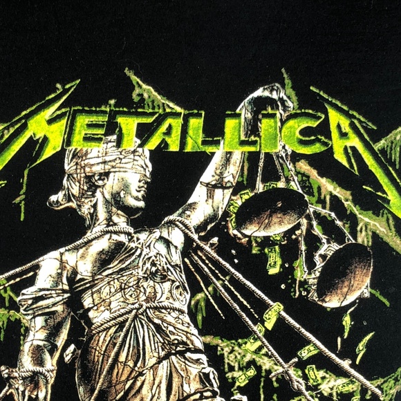 Metallica And Justice For All Mens L Graphic Shirt - Picture 3 of 8